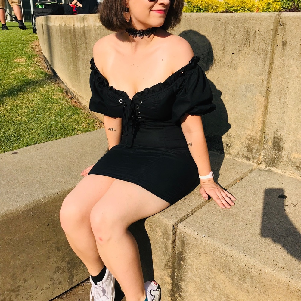 Fun and Flirty! Wild Fable Mini Strapless Dress - Size Medium